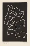 Jean Arp, 2 Blätter: Relief II. Lune en Rodage