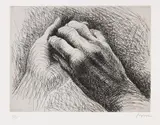 Henry Moore, The Artist's Hand II, 1979, Etching