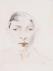 Filippo de Pisis, Männerporträt, 1929, Pencil