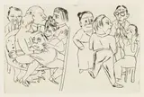 Max Beckmann, Ebbi: Illustrationen für Akte I und II, 1924, Drypoint