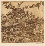 Oskar Laske, Die Arche Noah, 1910, Etching
