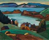 Gabriele Münter, Staffelsee, 1934, Oil on cardboard