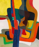 Maurice Estève, Andalousie, 1954, Oil on canvas