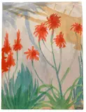 Rote Blüten by Emil Nolde, 1930, Watercolour, sold Jun 2010
