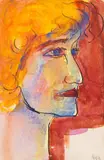 Frauenkopf im Halbprofil nach rechts by Emil Nolde, 1916, Watercolour, sold Jun 2010