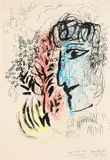 Marc Chagall, Kopf im Profil, 1958, India Ink
