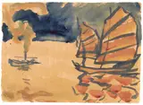 Dschunken by Emil Nolde, 1914, Watercolour, sold Jun 2010
