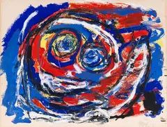 Karel Appel, Kopf, 1959, Gouache