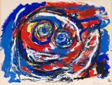 Karel Appel, Kopf, 1959, Gouache