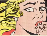 Roy Lichtenstein, Crying Girl, 1963, Offset lithograph in colours