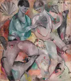 Les garcons aux eventails by Helmut Kolle gen. vom Hügel, 1922, Oil on canvas, sold Jun 2010
