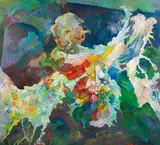 das Unheil hat Flügel by Bernard Schultze, 1989, Oil on canvas, sold Jun 2010