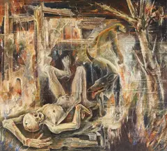 Albert Bloch, Ultimate Night, 1940, Oil on canvas
