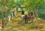 Otto Dill, Parkweg mit Reitern