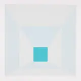 Mitered Squares by Josef Albers, 1976, The complete set of 12 screenprints in colors, on Arches 88 paper, with full margins, with the original black cloth-cove, sold Jun 2010
