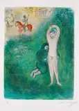 Marc Chagall, Daphnis und Gnathon, 1961, Lithograph in colours