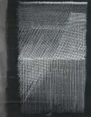 Heinz Mack, Weißes Lichtgitter/Konter-Schraffur, 1964, Chalks