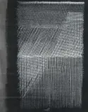 Heinz Mack, Weißes Lichtgitter/Konter-Schraffur, 1964, Chalks