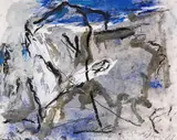 GE-11/1997 by Emil Schumacher, 1997, Mixed media, sold Apr 2010
