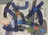 Fritz Winter, Noch zurückhaltend, 1953, Oil