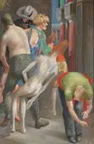 Volker Stelzmann, Karneval III, 1984, Mixed media