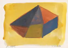 Complex Form by Sol LeWitt, 1988, Gouache, sold Apr 2010