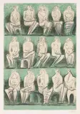 Henry Moore, Seated Figures, 1957, Lithograph in colours