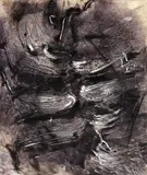 Otto Greis, Ohne Titel, 1955, Oil on canvas