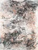 Bernard Schultze, Ohne Titel, 1958, Farbstift auf Velin