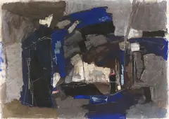 Francis Bott, Composition III, 1958, Mixed media