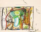 Peter Brüning, Ohne Titel (Legende/See), 1965, India Ink