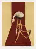 Second Version of the Triptych 1944 (Centre panel) by Francis Bacon, 1989, Lithograph in colours, sold Apr 2010