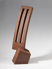 Werner Pokorny, Haus und durchbrochene Form, 1995, Sculpture