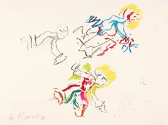 For Lisa by Willem de Kooning, 1984, Lithograph in colours, sold Apr 2010