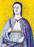 Andy Warhol, Saint Apollonia, 1984, Silkscreen in colours
