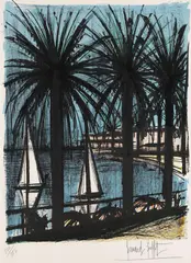 Cannes by Bernard Buffet, 1960, Lithograph in colours, sold Apr 2010