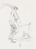 mehr nicht !!! by Horst Janssen, 1981, Pencil drawing, sold Apr 2010