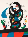 Montroig 1 by Joan Miró, 1974, Lithograph in colours, sold Apr 2010