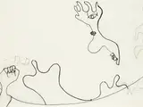 Osvaldo Licini, Amalasunta, 1951, India Ink