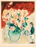 Marc Chagall, Der Strauss, 1955, Lithograph in colours