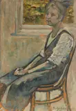 Hugo Scheiber, Mädchen auf einem Thonet-Stuhl