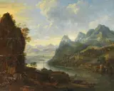 Herman Saftleven, Nachfolger - Flusslandschaft, 1700, Oil on panel