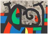 Aus: Le lézard aux plumes d'or by Joan Miró, 1971, Lithograph in colours, sold Apr 2010