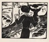 Die Sonne by Karl Schmidt-Rottluff, 1914, Woodcut, sold Apr 2010