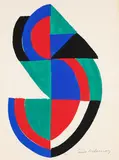 Rythmes et couleurs by Sonia Delaunay, 1966, Pochoir in colours, sold Apr 2010
