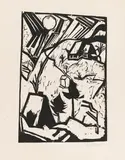 Schneetreiben by Erich Heckel, 1914, Woodcut, sold Apr 2010