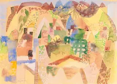 Epomeo by Eduard Bargheer, 1953, Watercolour, sold Apr 2010