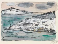 Bodensee by Otto Dix, 1950, Watercolour, sold Apr 2010