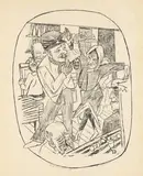 Max Beckmann, Kaschemme, 1922, Lithograph