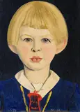 Fritz Stuckenberg, Porträt Hjordis, 1929, Oil